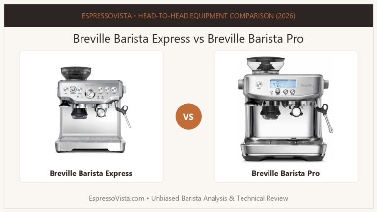 Breville Barista Express vs Breville Barista Pro: Complete Comparison