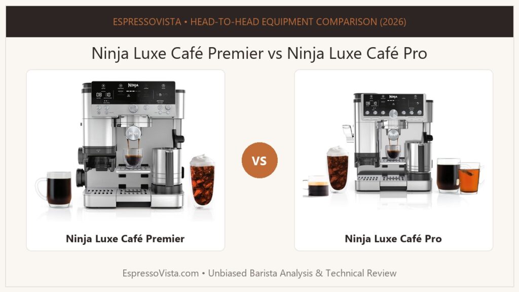 Ninja Luxe Café Premier vs Ninja Luxe Café Pro comparison