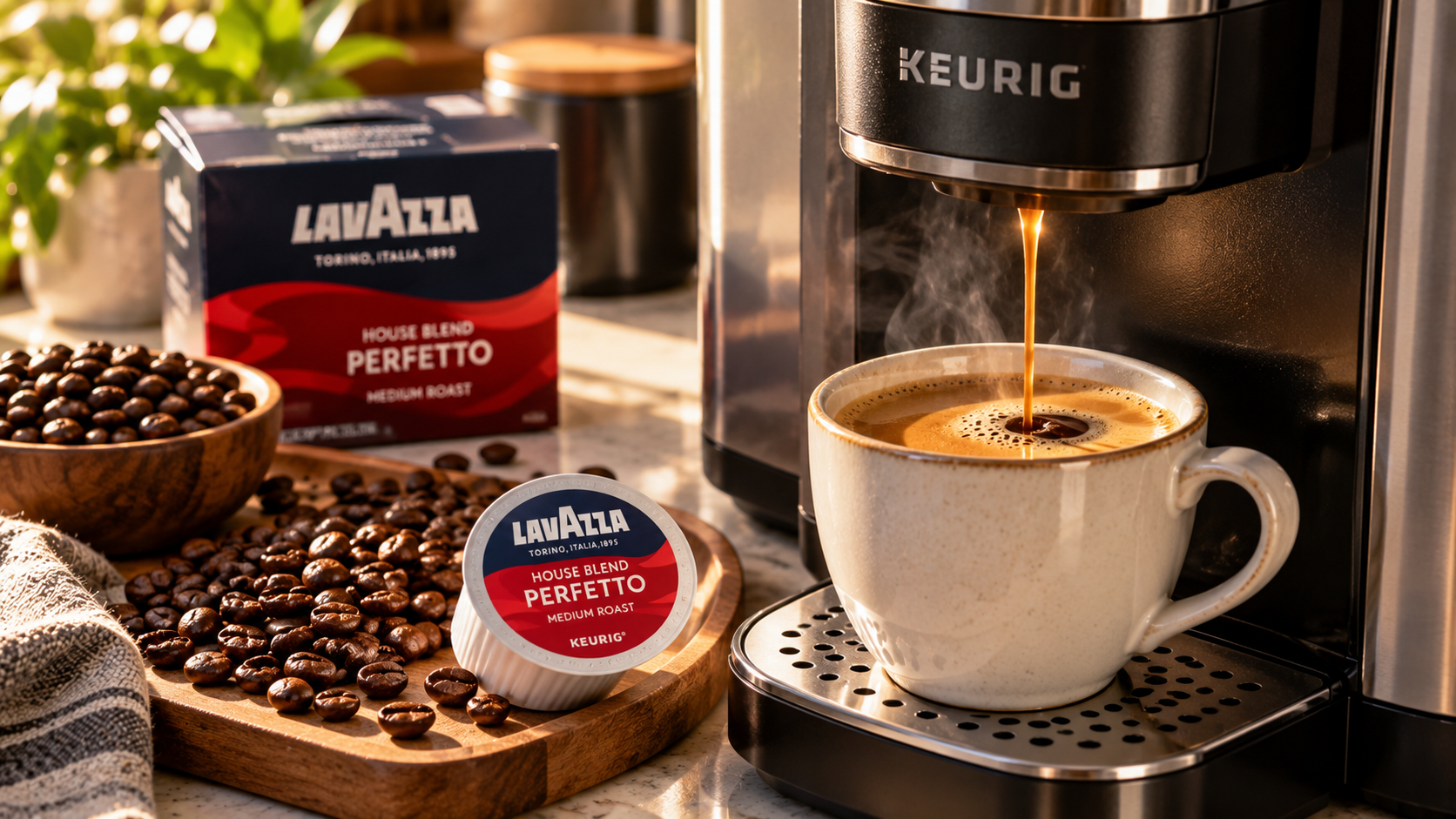Lavazza House Blend - espresso extraction, portafilter workflow, and steam wand details